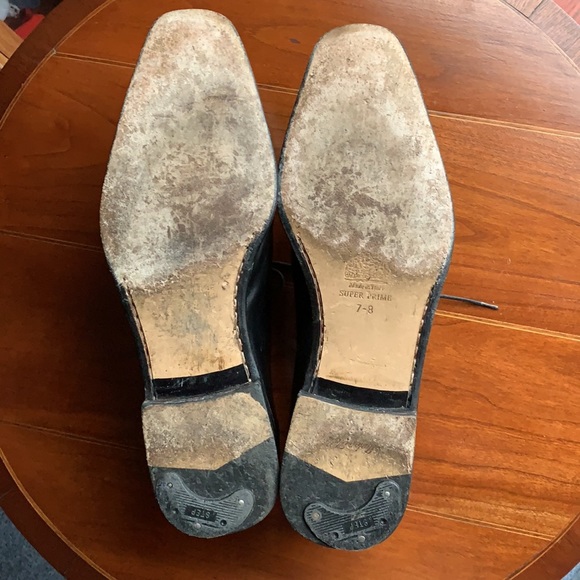 Salvatore Ferragamo Men’s Black Leather Oxford Size 12 - Picture 6 of 10